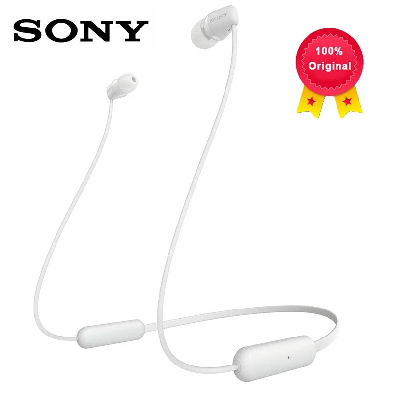SONY Original WI-C200 Wireless In-ear Stereo Headset Bluetooth 5.0 Sports Headset Magnetic Headset with Microphone