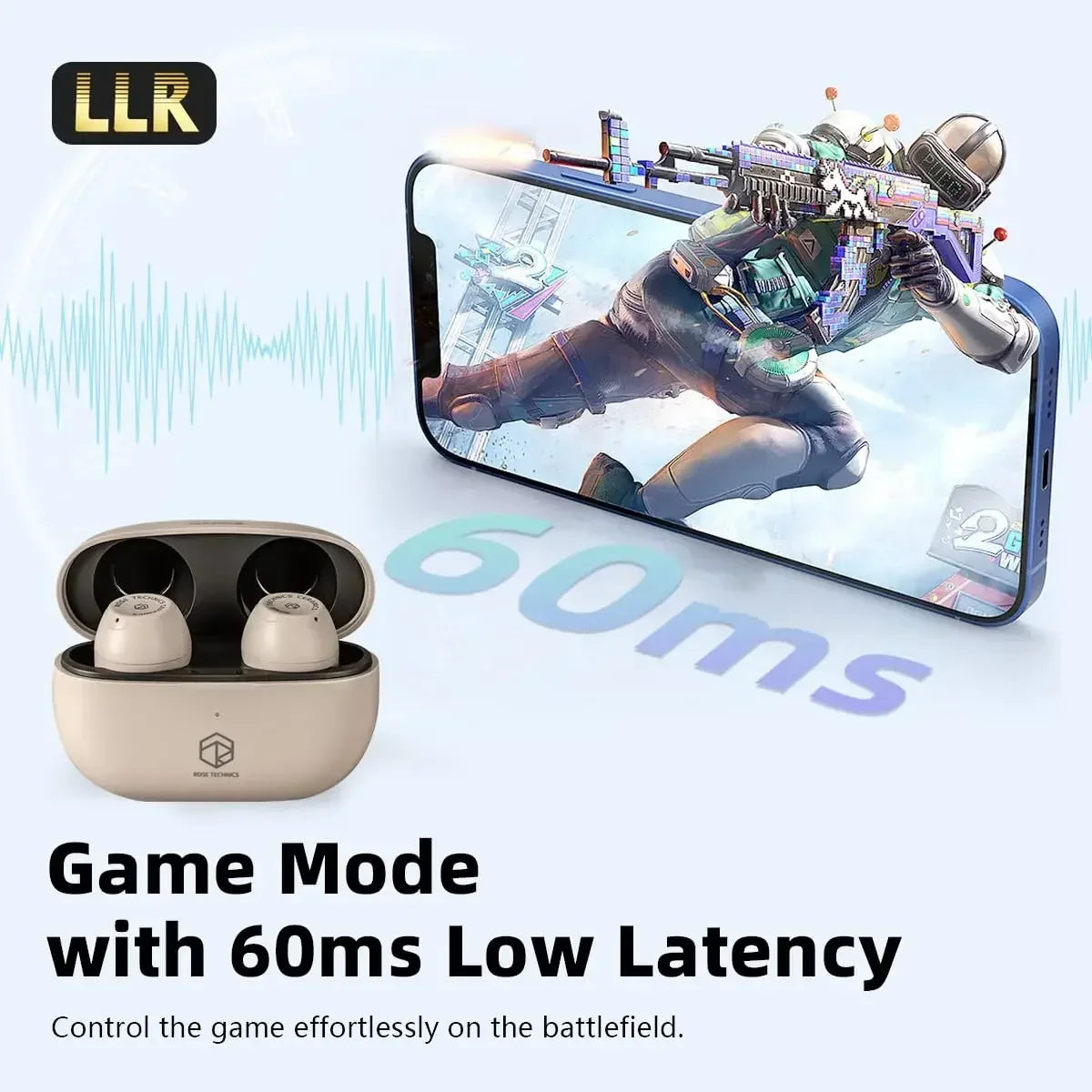 ROSESELSA Rose Technics Ceramics HIFI TWS True Wireless Bluetooth Earphone Earbuds Touch Control Headphones