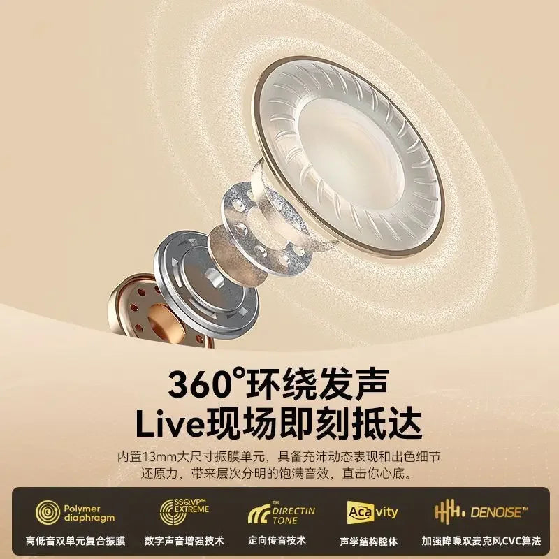 Original XIAOMI J08 Earphone TWS Bluetooth Headset HiFi Wireless Headphone Mic Noise Reduction Earbuds Sport Music Pods