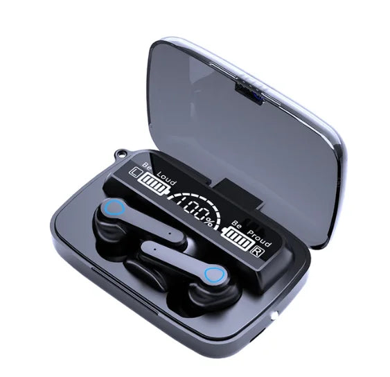 Original M19 Bluetooth Headset Wireless In-Ear Sports Intelligente Touch Led Displaymirror Warehouse Charging Treasure Earphone