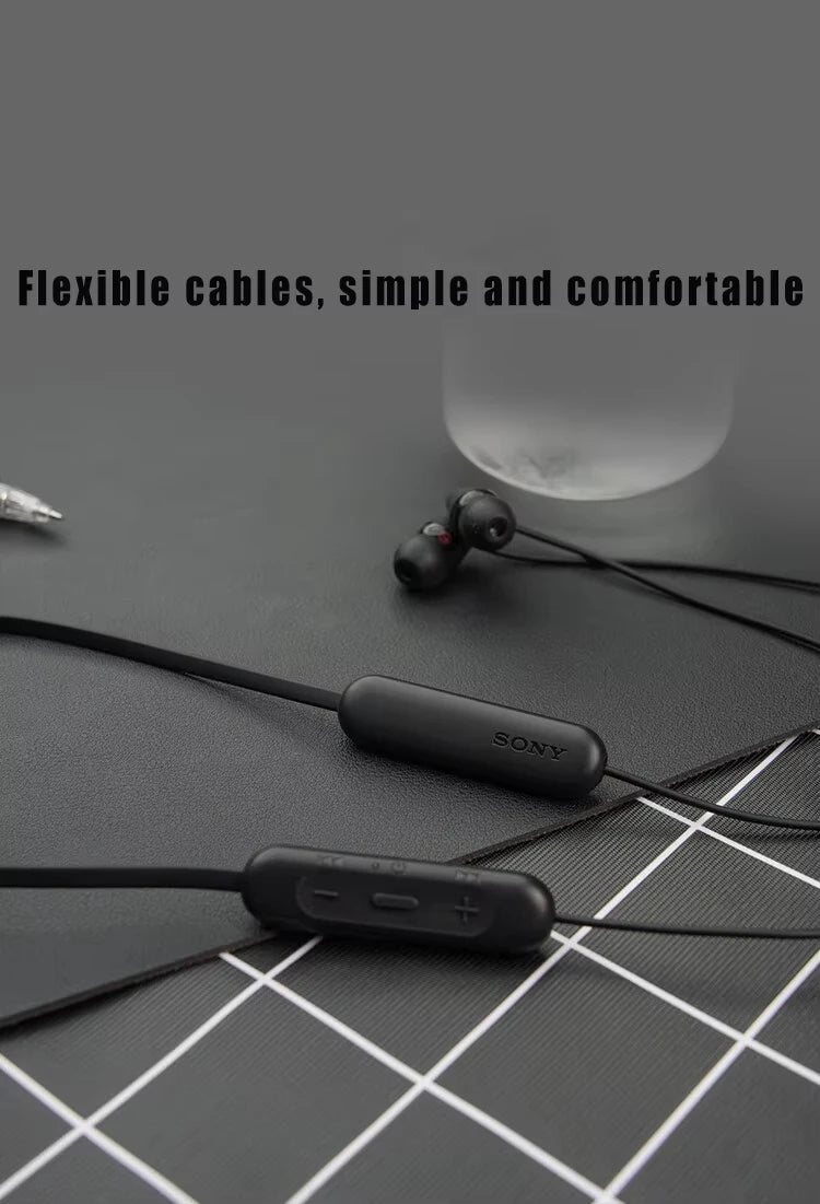 SONY Original WI-C200 Wireless In-ear Stereo Headset Bluetooth 5.0 Sports Headset Magnetic Headset with Microphone