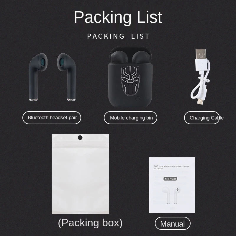 Disney TWS i7 Mini 2 Wireless Headphones Bluetooth 5.0 Earphone Matte Macaron Earbuds Handsfree With Mic Charging Box Headset