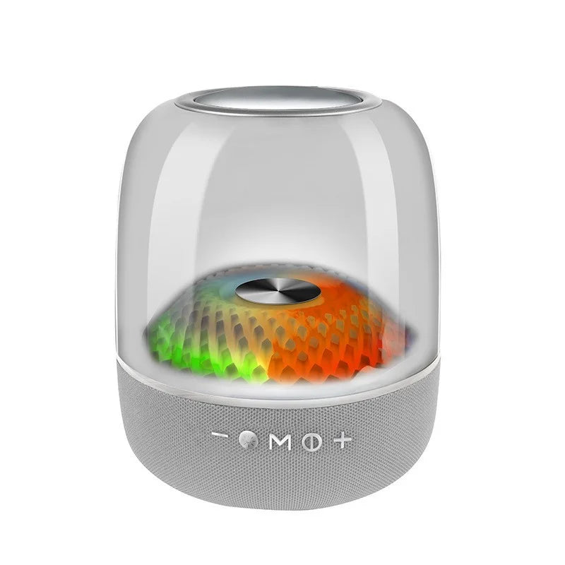 120W High Power Bass Music Box 9D Surround Sound Column Full Screen Transparent Caixa De Som Bluetooth Speaker TWS/TF