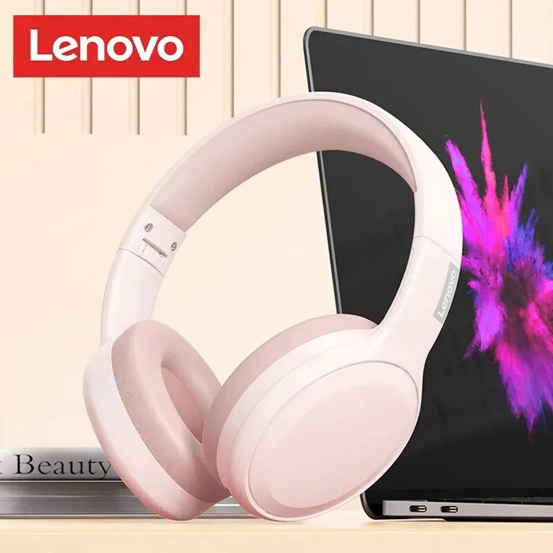 Choice Lenovo TH30 Wireless Headphones Bluetooth 5.3 Earphones Foldable Game Headset Sport Headphone with Mic Music Earbuds