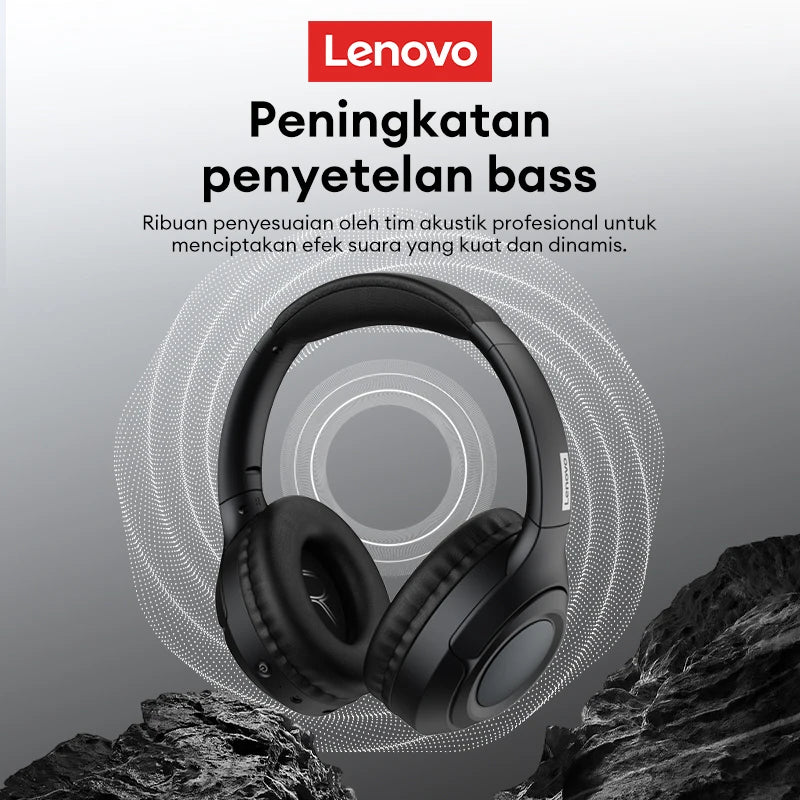 Chioce Lenovo TH54 Wireless Bluetooth 5.4 Headphones Over Ear Gaming Earbuds With Mic Hd Calling Active Noise Reduction Headset