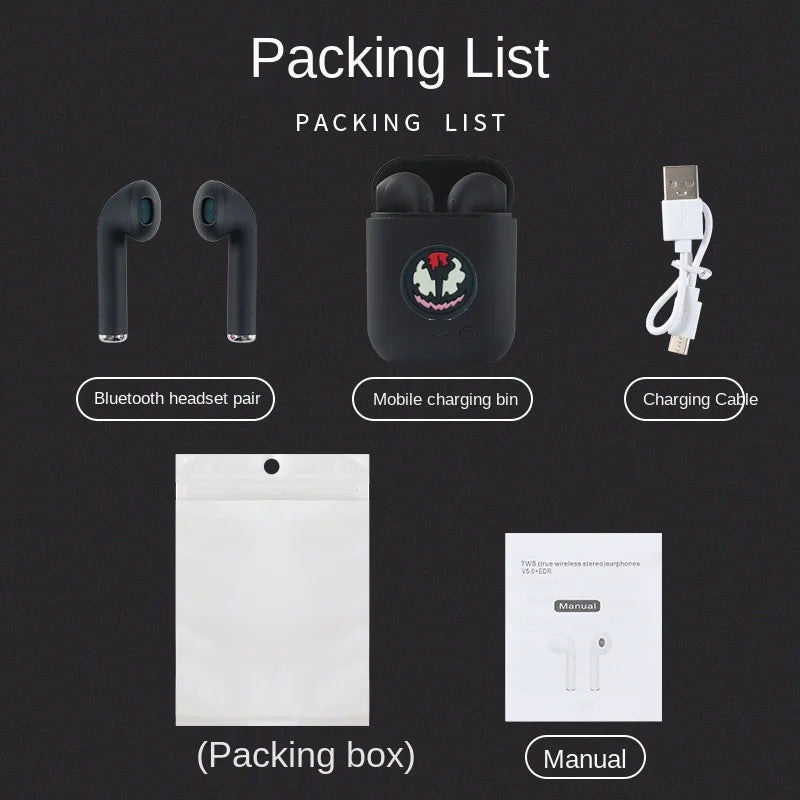 Disney TWS i7 Mini 2 Wireless Headphones Bluetooth 5.0 Earphone Matte Macaron Earbuds Handsfree With Mic Charging Box Headset