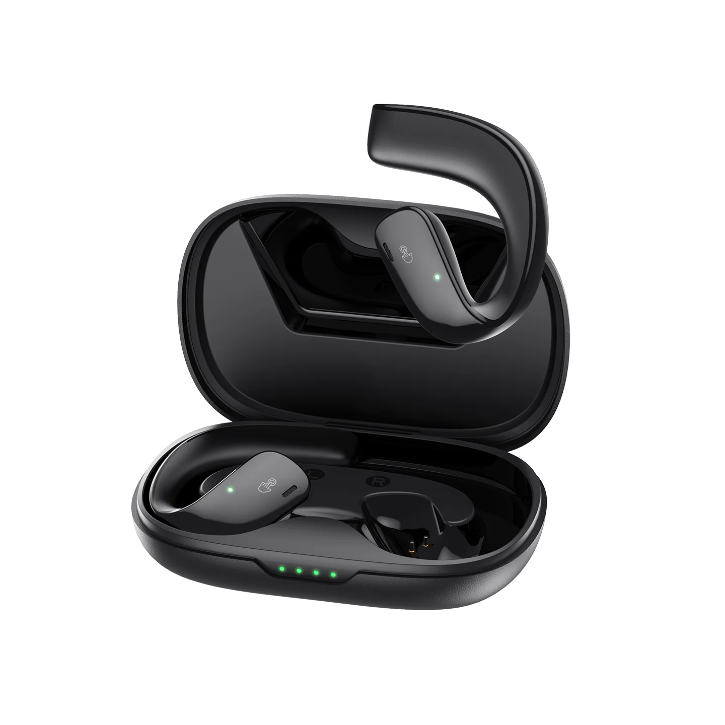 Black Shark T20  Wireless Earbuds Sport, Bluetooth 5.3  Over Ear Buds Stereo Deep Bass with Earhooks, IPX67 Waterproof for Gym