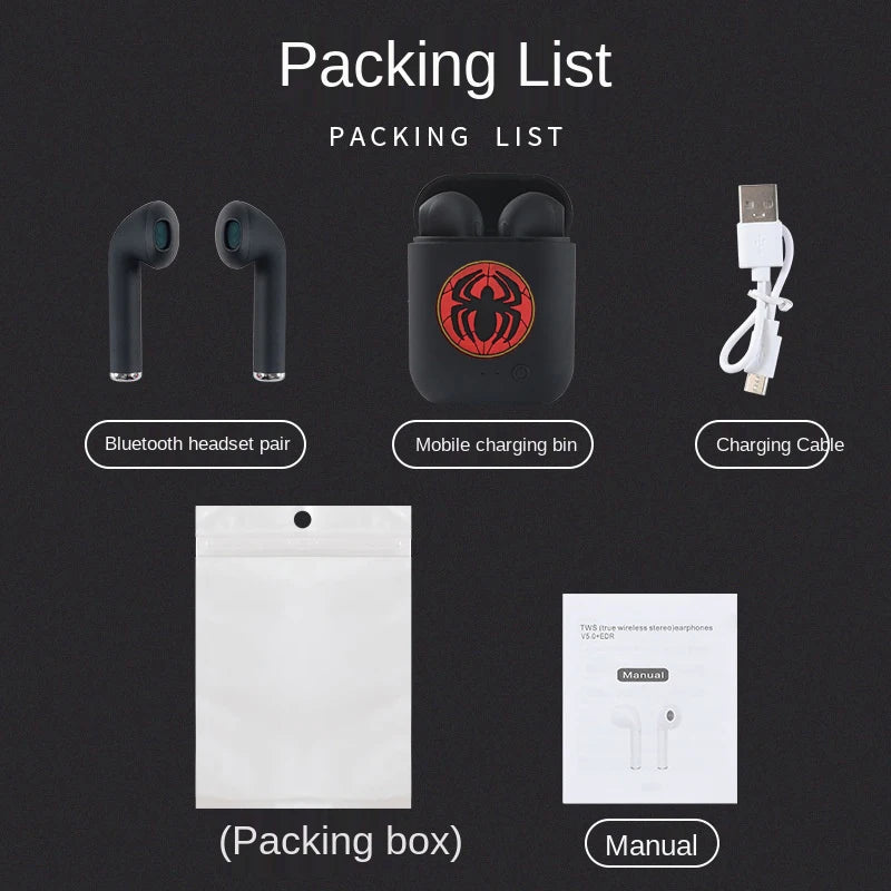 Disney TWS i7 Mini 2 Wireless Headphones Bluetooth 5.0 Earphone Matte Macaron Earbuds Handsfree With Mic Charging Box Headset