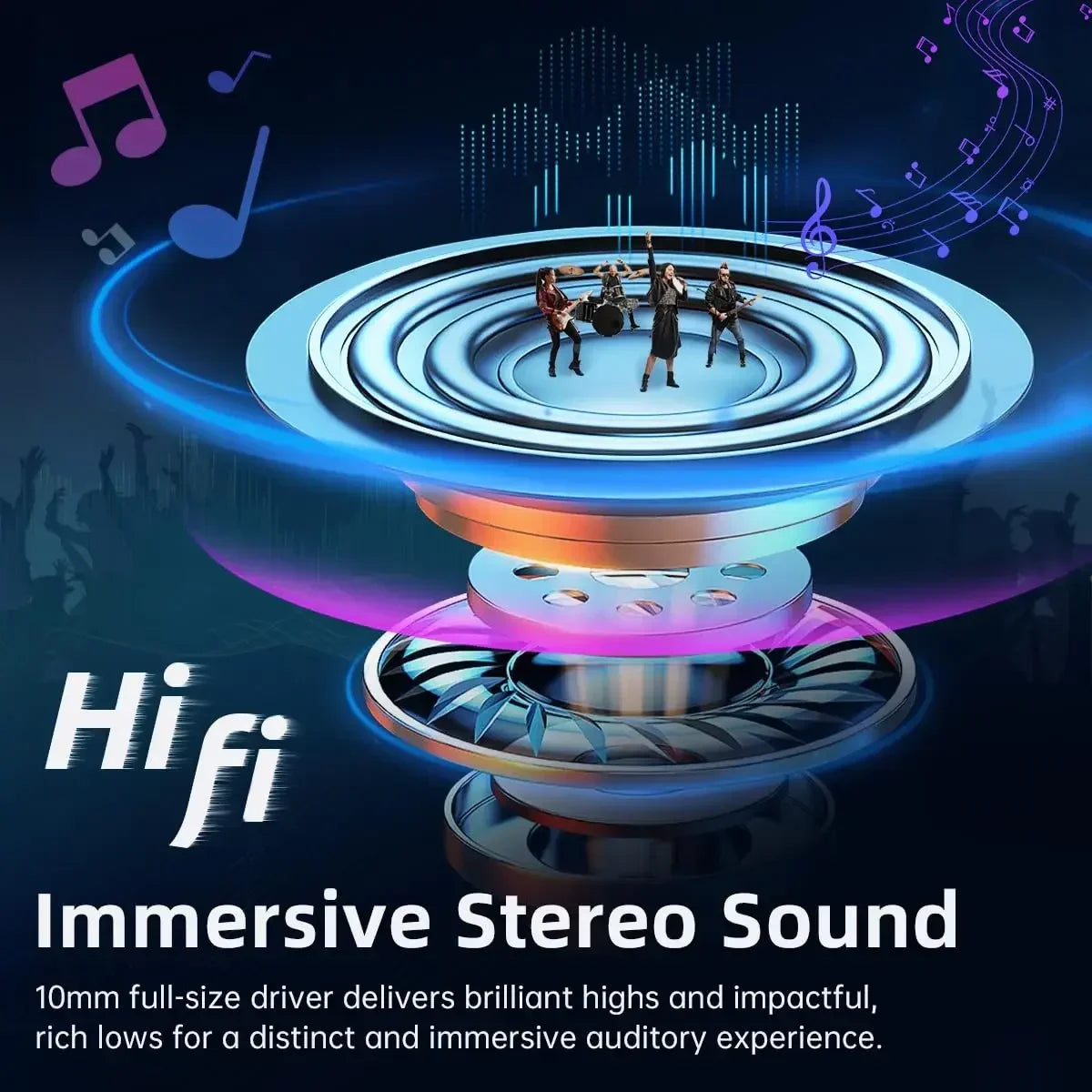 ROSESELSA Rose Technics Ceramics HIFI TWS True Wireless Bluetooth Earphone Earbuds Touch Control Headphones